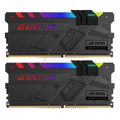 Geil Evo X Rog 16Gb (8Gbx2) Ddr4 3000Mhz, original de la marca Geil