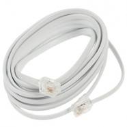 Gembird Cable Telefónico 6P4C Rj11 MM 3Mts Blanco, original de la marca Gembird