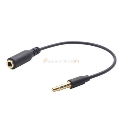 Gembird Cable Audio Ext. Jack 3. 5 mm 4pin 18cm Negr, original de la marca Gembird