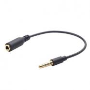 Gembird Cable Audio Ext. Jack 3. 5 mm 4pin 18cm Negr, original de la marca Gembird