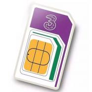 Tarjeta prepago Sim Three valida para 71 paises incluido Eeuu y Re. . . 