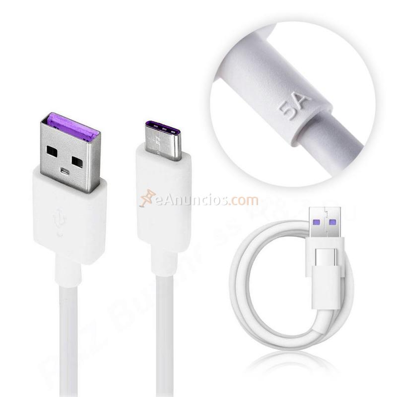 Cable de datos Huawei Hl1289, usb micro c, color blanco, original de la marca Huawei
