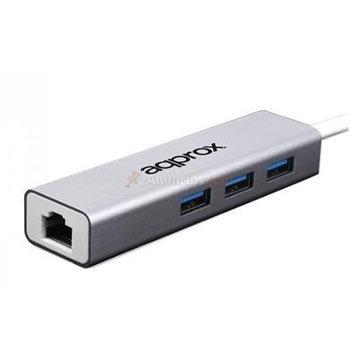 approx Appc07Ghub Adaptador Usb 3. 0 Gigabit + Hub, original de la marca approx