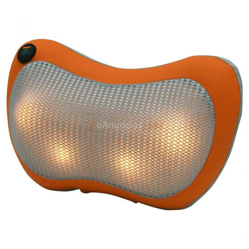 vidaXL Almohada de masaje Shiatsu con 4 nódulos masajeadores 24 W