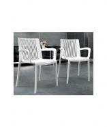 Sillón apilable de resina puerto mitre