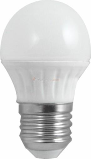 Bombilla LED ESFERICA E14  4,5W  3000K