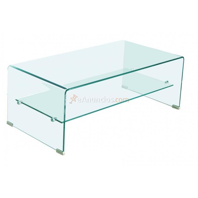 Mesa CHALLENGER de cristal de 12 mm curvado 110 x 55