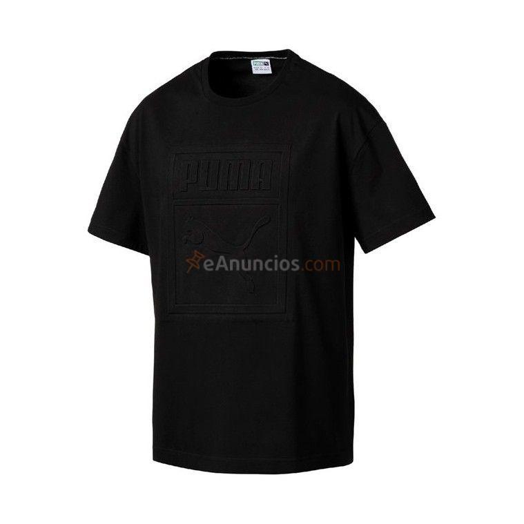 CAMISETA NEGRA ARCHIVE EMBOSSED PRINT