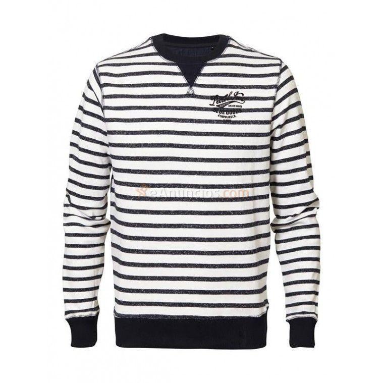 SUDADERA RAYAS MARINO SWR307