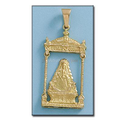 Medallas virgen rocio en oro y plata