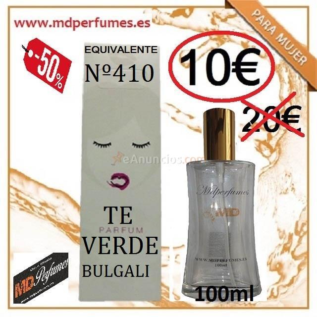 Perfume Mujer Equivalente n410 Te verde Bulgali 100ml
