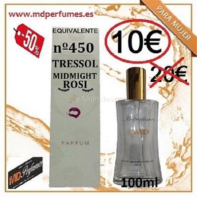 Perfume Mujer Equivalente n450 Tressol Midmidht Rosi 1