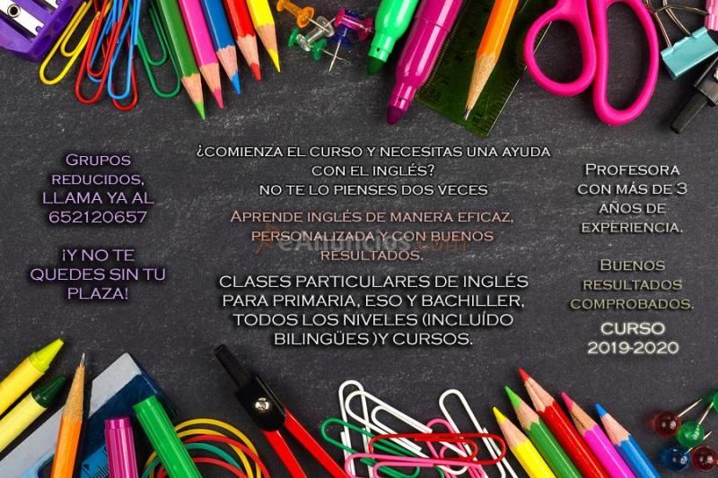 Clases particulares de inglés en beniaján.