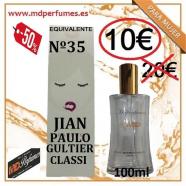 Perfume mujer equivalente N35 JIAN PAULO GULTIER CLASS