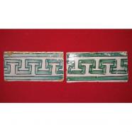 Azulejos catalanes de cenefa siglo xix