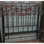 Antigua cama de hierro y bronce siglo xix