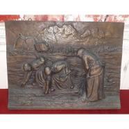 Bajo relieve de bronce siglo xix 