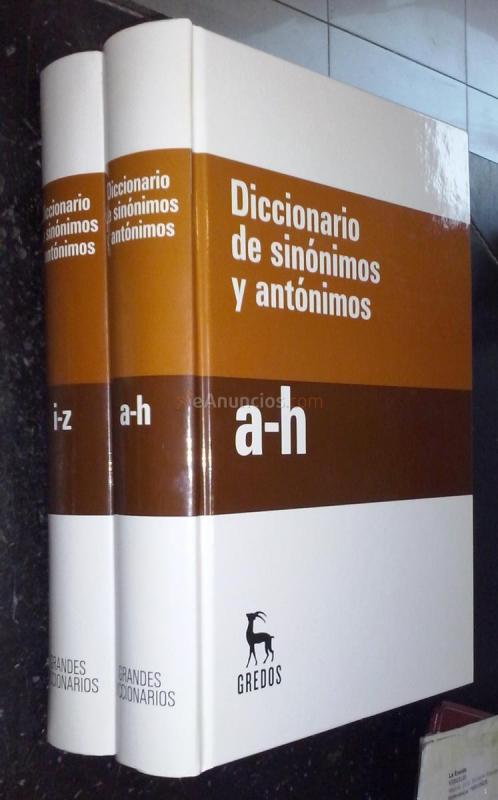 Diccionario de sinónimos y antónimos. 2 tomos