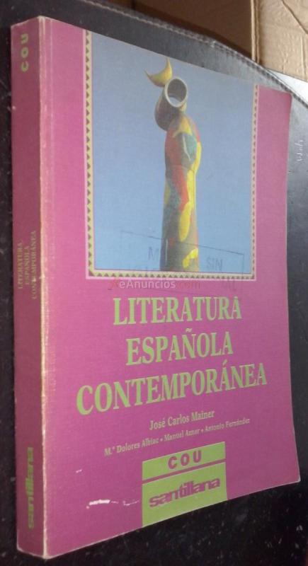 Literatura española contemporánea. COU