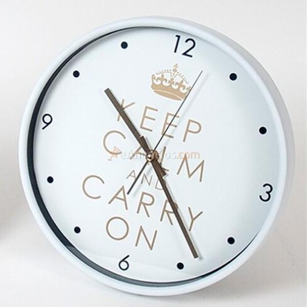 Reloj de pared Calm 30 cm plata