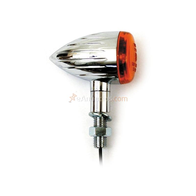 INTERMITENTE BULLET MINI CHROME GROOVED