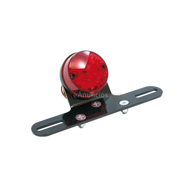 PILOTO TRASERO LED CON PORTAMATRICULAS CHOPPER RED CLEAR