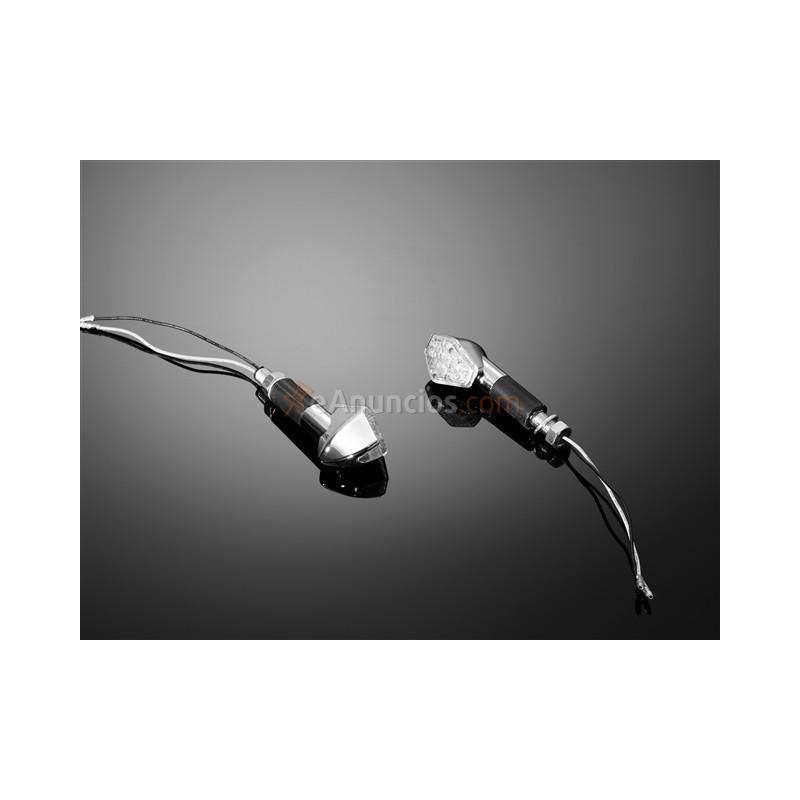 INTERMITENTES LED HEXAGON LONG CHROME