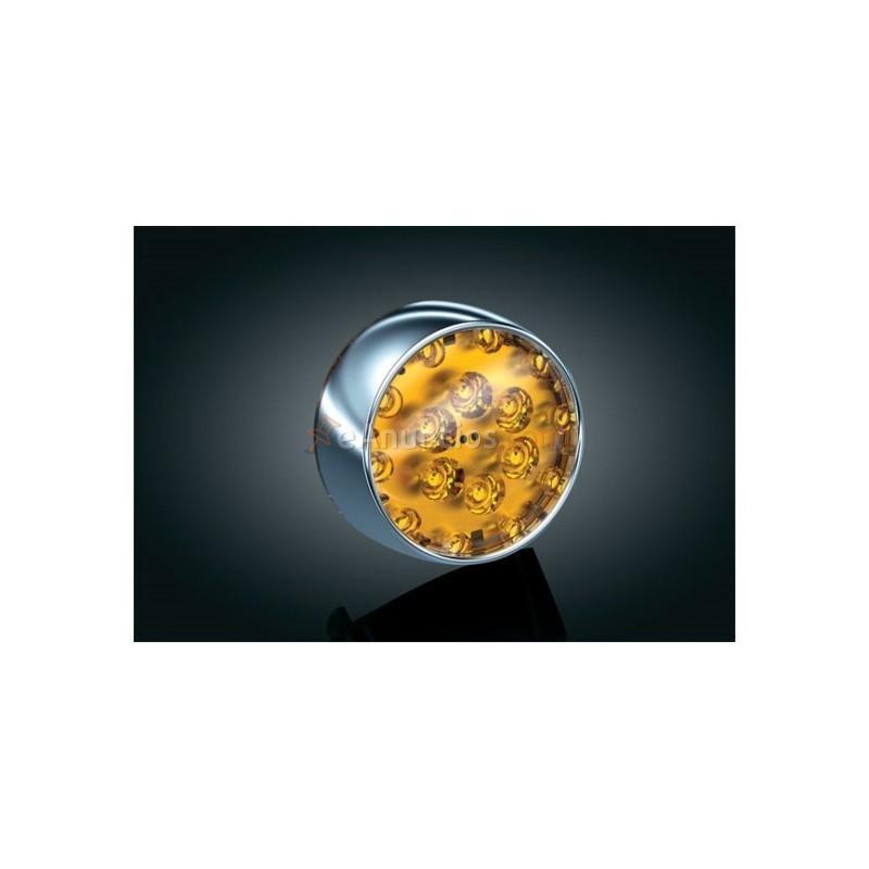 INSERTO INTERMITENTES DELANTERO BULLET STYLE AMBAR HARLEY FLSTN