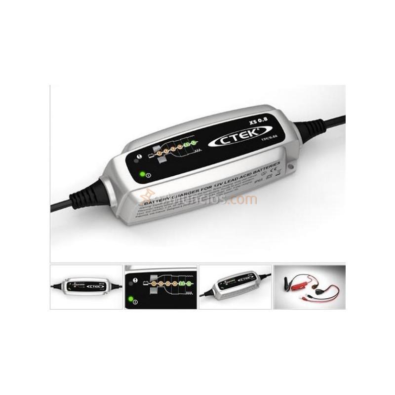 CARGADOR Y OPTIMIZADOR DE BATERÍA CTEK XS 0.8