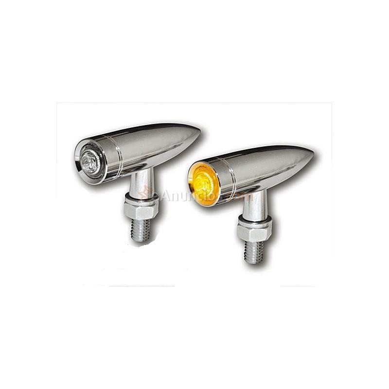 INTERMITENTES LED MONO BULLET CROMADO