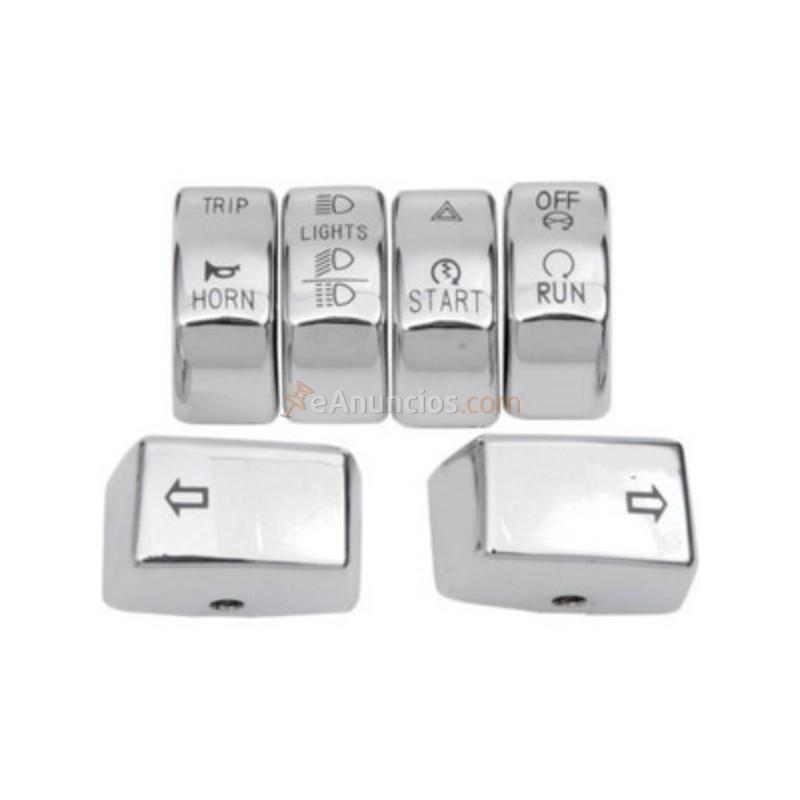 INTERRUPTORES 6 PIEZAS CHROME HARLEY DAVIDSON SOFTAILDYNA 12-13