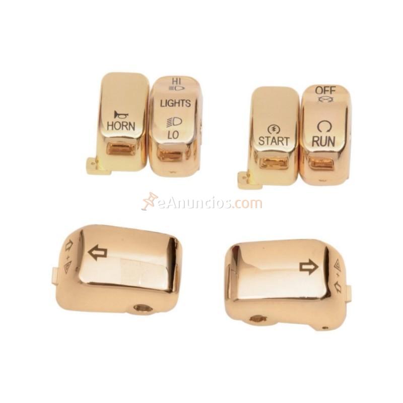 INTERRUPTORES 6 PIEZAS GOLD HARLEY DAVIDSON 96-UP