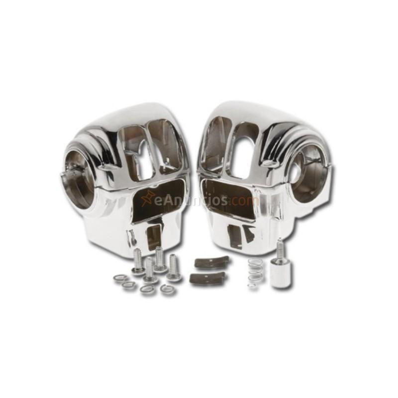 CAJAS DE INTERRUPTORES CROMADO PARA HD TOURING CON RADIO Y CRUIS