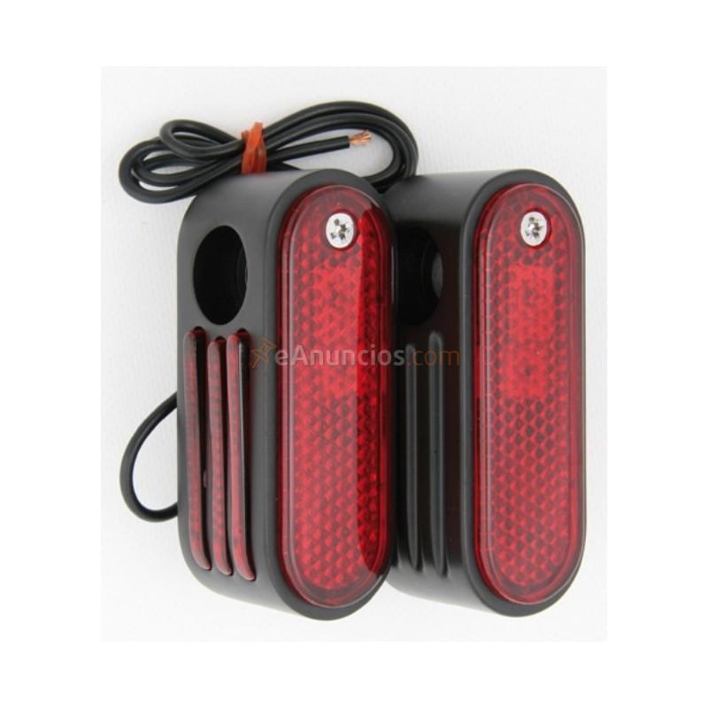 LUCES UNA BOMBILLA CUSTOM NEGRO 34 LENTE ROJA