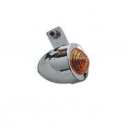 LUCES BALA CON SOPORTE CROMADO LENTE ÁMBAR