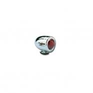 LUZ SEÑALIZACIÓN CROMADO BULLET ROJO DOBLE FILAMENTO