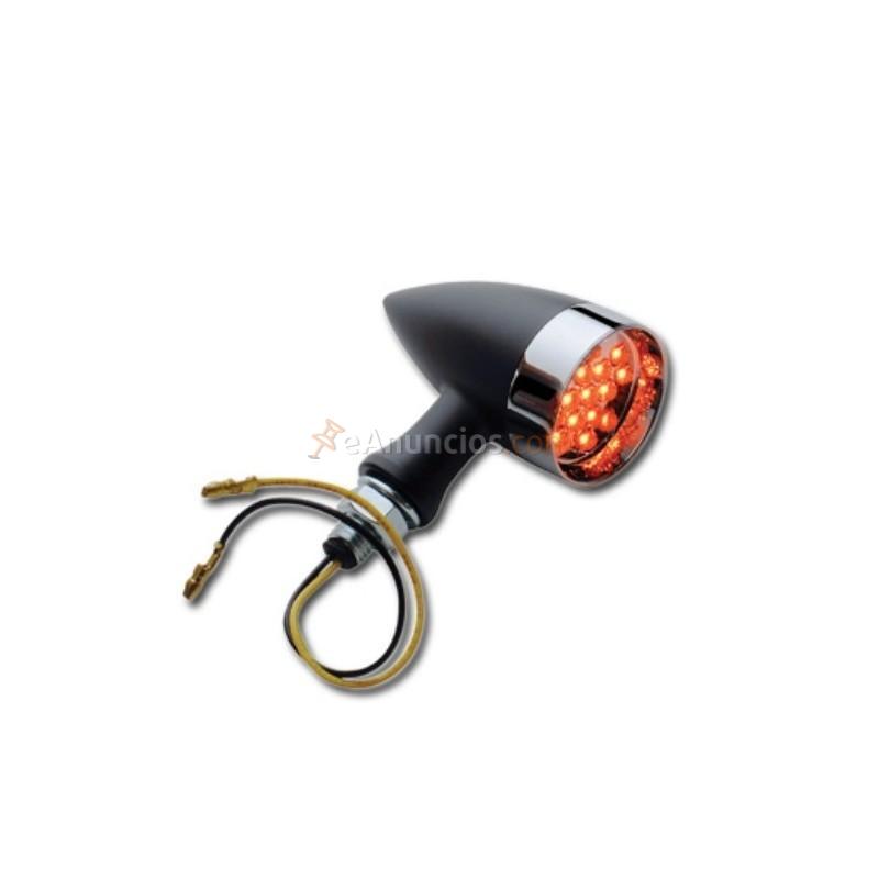 INTERMITENTES LED STAR NEGRO Y ANILLO CROMADO