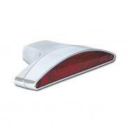 PILOTO TRASERO ARQUEADA CON SOPORTE PULIDO