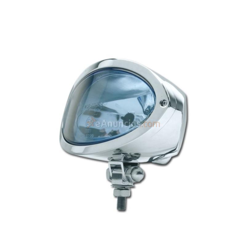 FARO OVAL H4 HOMOLOGADO CON LENTE AZUL