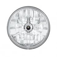 Lente faro delantero cromado 5 34 diamond cut black point