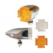 Intermitentes led cruz maltese deco cromado.