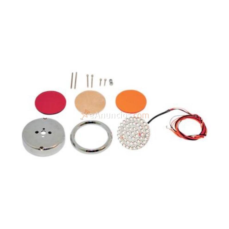 Luces led circulo 5.71 cm 48 leds ambar