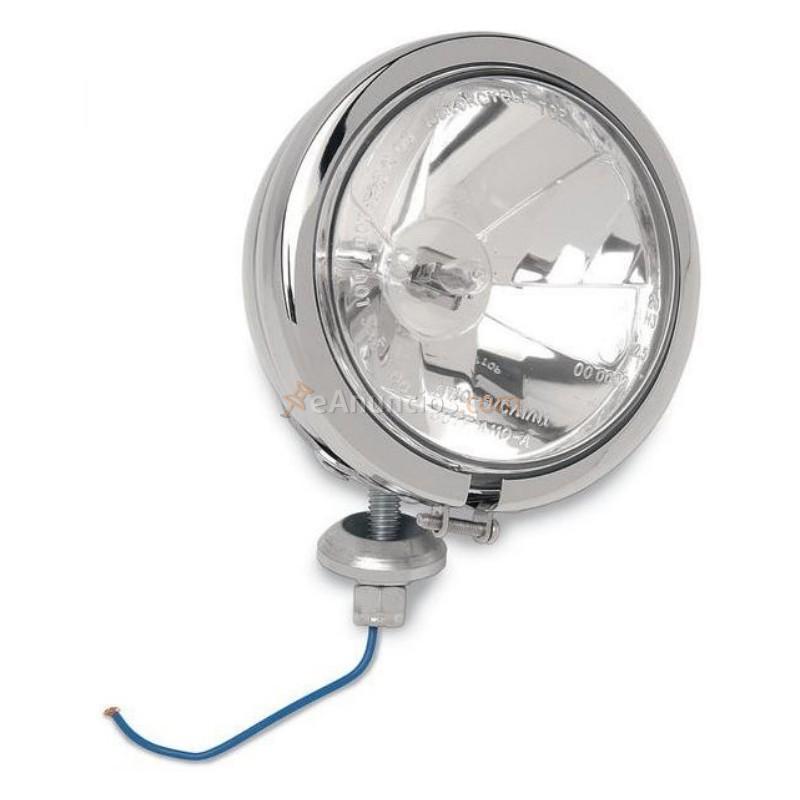 Faro auxiliar diamond cromado lente transparente 11.43 cm