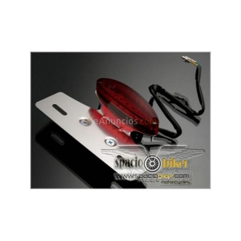 Piloto trasero mini cateye con portamatricula