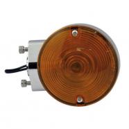 Intermitente cromado lente ambar harley davidson flstc, fltflht 86-13