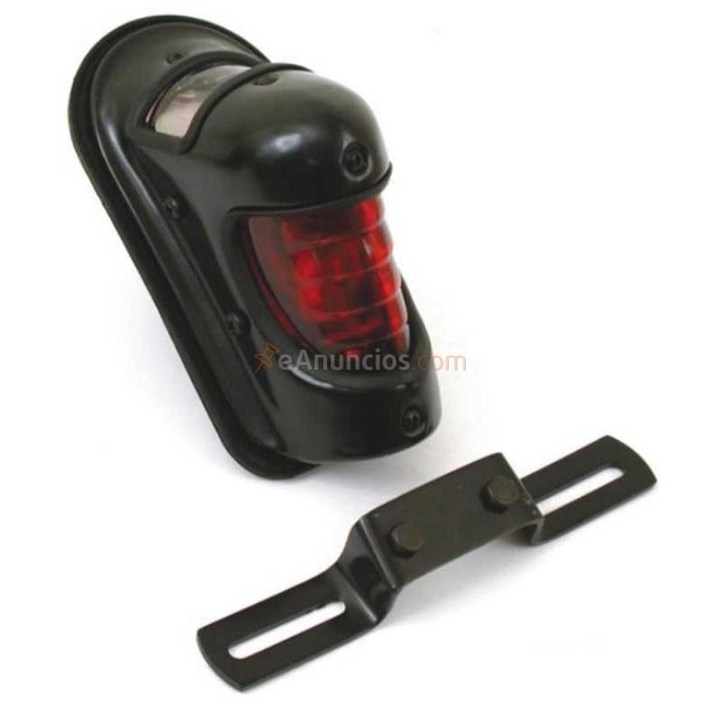 Piloto trasero beehive black negro con soporte de matrícula