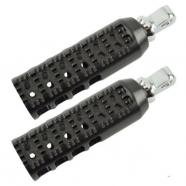 Estriberas muzzle brass balls negra harley davidson