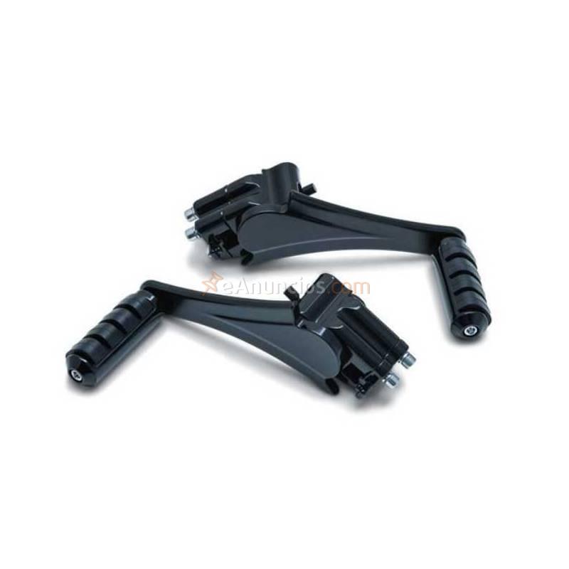 Estriberas pasajero ajustables negras harley davidson touring 10-17