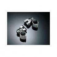 Soporte estriberas defensa 32 mm.Cromados harley davidson