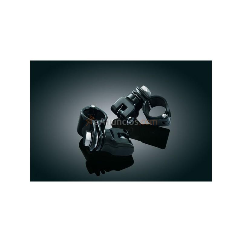 Abrazadera negro defensa 32mm para estriberas harley davidson